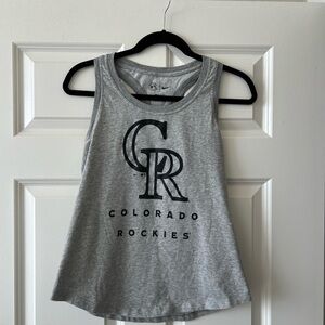 Nike Colorado Rockies Gray Dri-FIT Athletic Tank Top